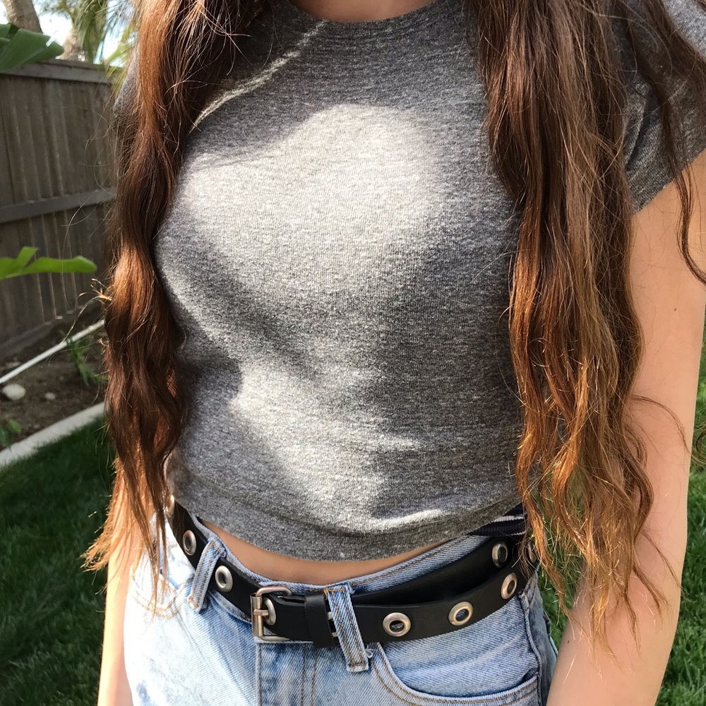gray brandy Melville top